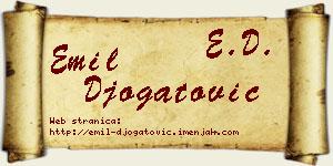 Emil Đogatović vizit kartica